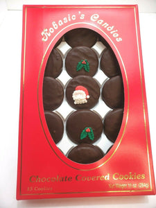 15 Chocolate Covered Oreo Cookies 3 with Seasonal Holiday Decorations 12 Plain